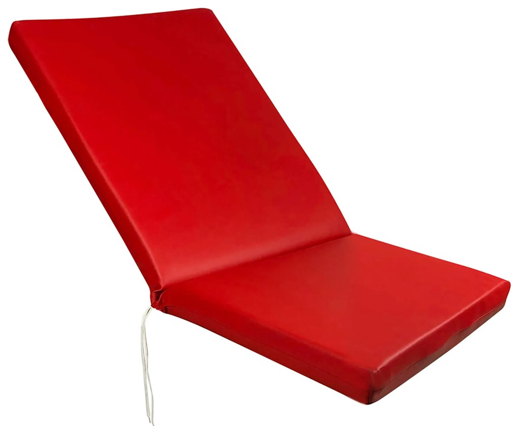 Tesias Στρώμα sezlong 124x60x6cm δερματίνη - κόκκινο της ferrari-Tesias  TES-1575