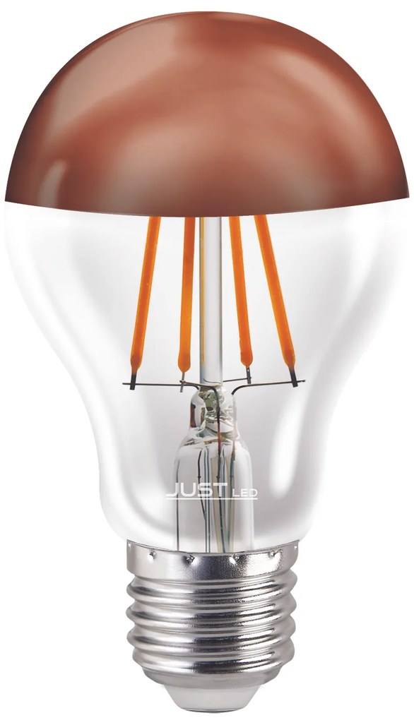 JUSTLed-LED Filament Ε27 A60 8W 3000K Θερμό Copper (B276008401) - B276008401