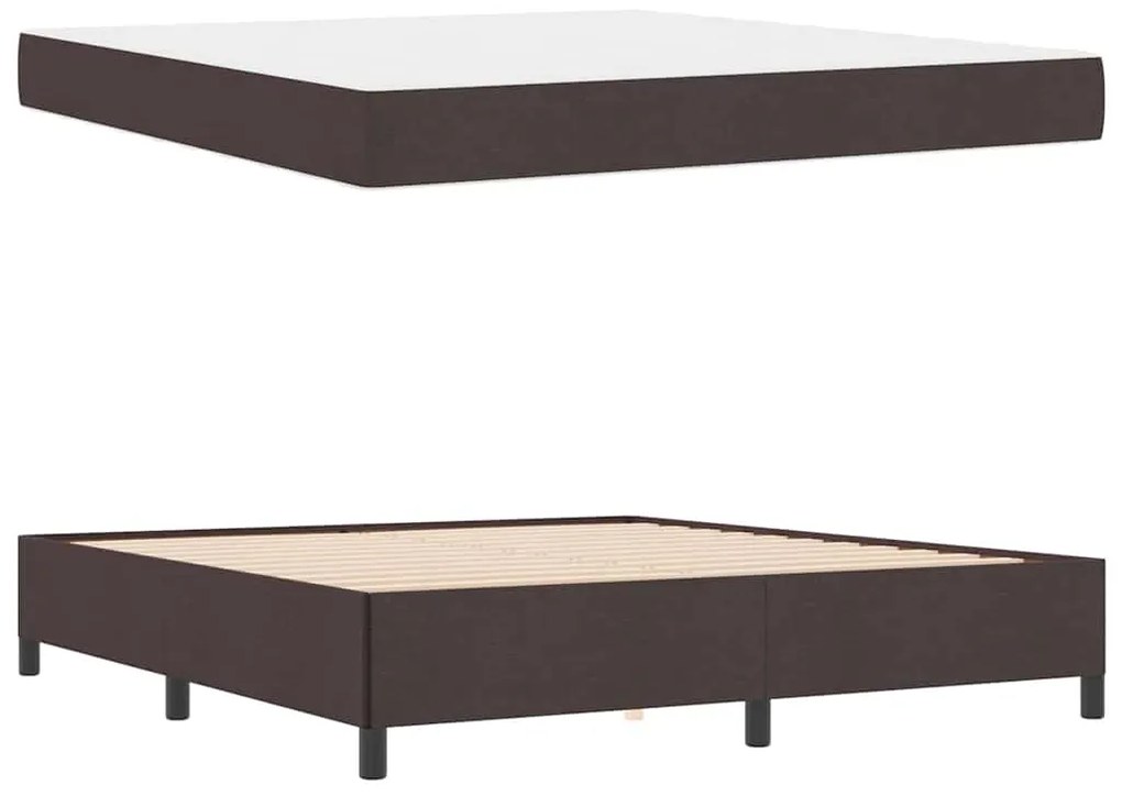 vidaXL Κρεβάτι με ελατήρια Καφέ 180 x 200 cm