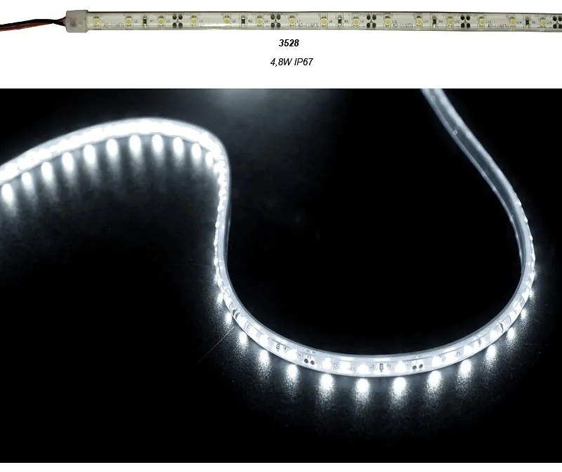 Adeleq Ταινία Led 5 Μέτρα 12Vdc 4.8W Και 60Led Ανά Μέτρο Ip67 Ψυχρό 30-3412100