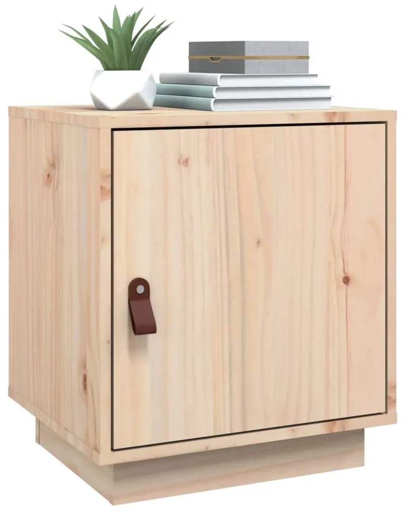 vidaXL Κομοδίνο 40 x 34 x 45 εκ. από Μασίφ Ξύλο Πεύκου