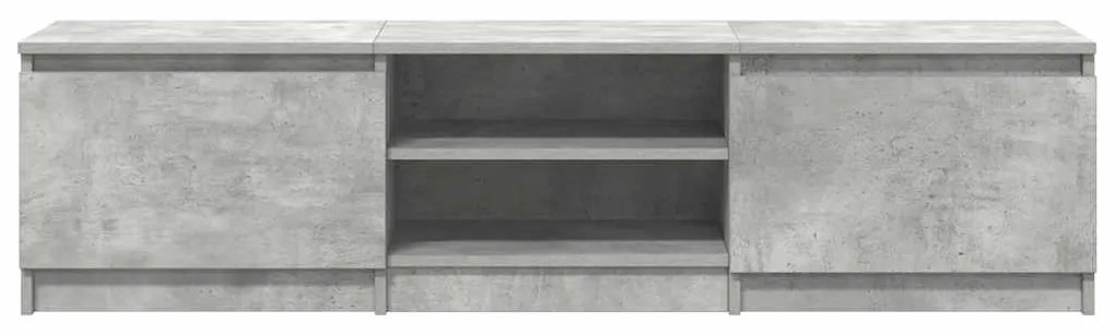 vidaXL Έπιπλο Τηλεόρασης Γκρι Σκυροδέματος 140x40x35,5 εκ. Επεξ. Ξύλο
