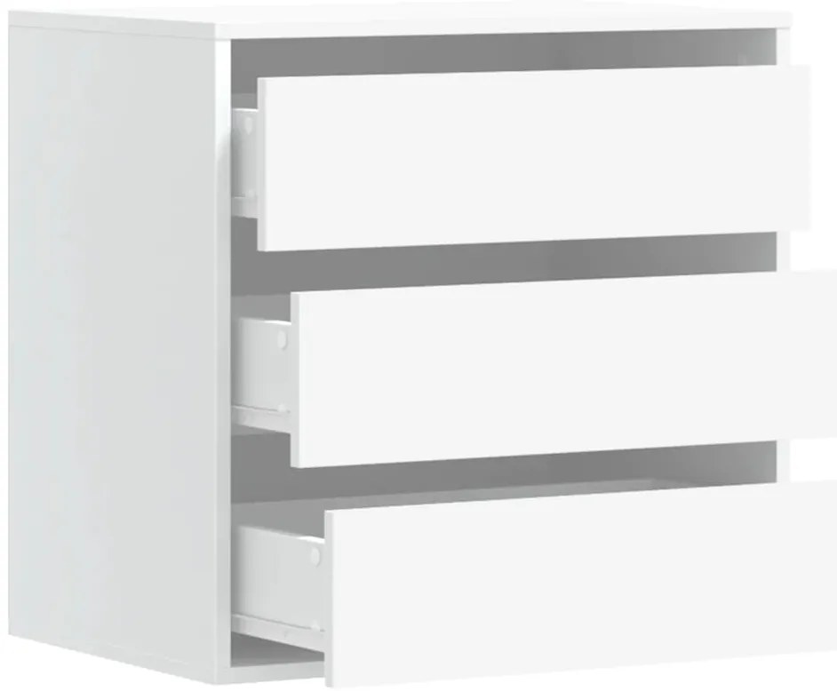 vidaXL Συρταριέρα Γωανική Λευκή 60x41x58 εκ. από Επεξεργασμένο Ξύλο