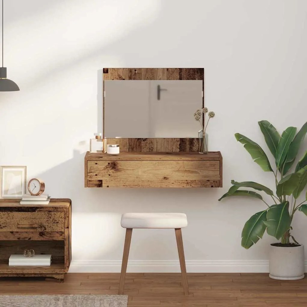 vidaXL Τραπέζι περιποίησης Καφέ 83 x 40 x 70 εκ Επεξεργασμένο ξύλο