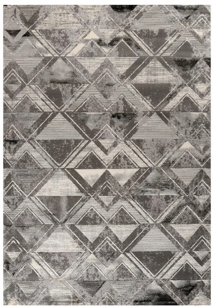 Χαλί ELEMENTS 140/995 &#8211; 160×230 cm 160X230 ΜΑΥΡΟ-ΑΣΗΜΙ