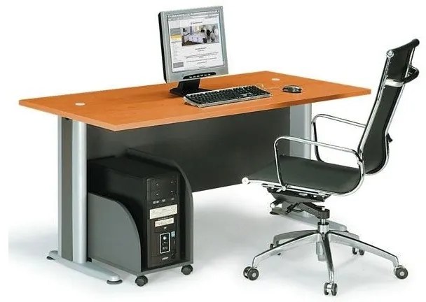 BASIC Γραφείο Απόχρωση Dark Grey - Cherry