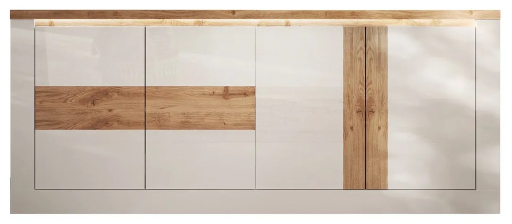Έπιπλο Τηλεόρασης Ανθρακί Οξειδωμένο 121x43x57