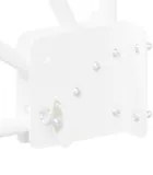 vidaXL Αδιάφανο σκίαστρο μπαλκονιού Λευκό 140 x 140 cm ύφασμα