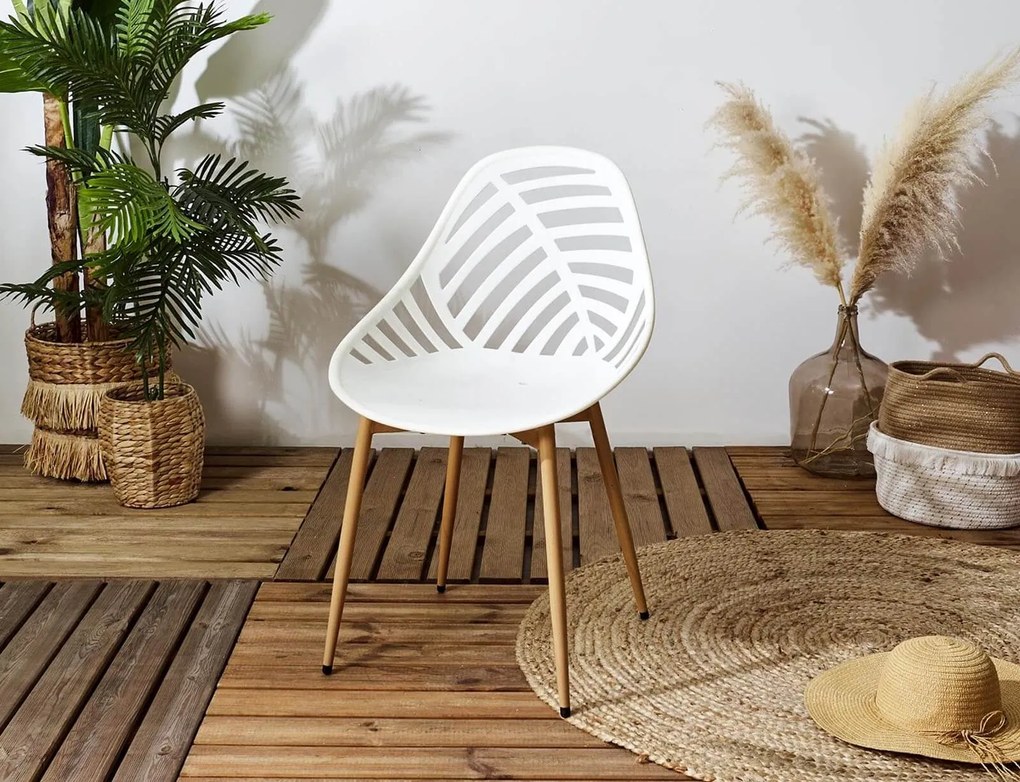Καρέκλα κήπου Alameda Home Deco Factory με διαστάσεις 52.3x53.3x83.4cm - White