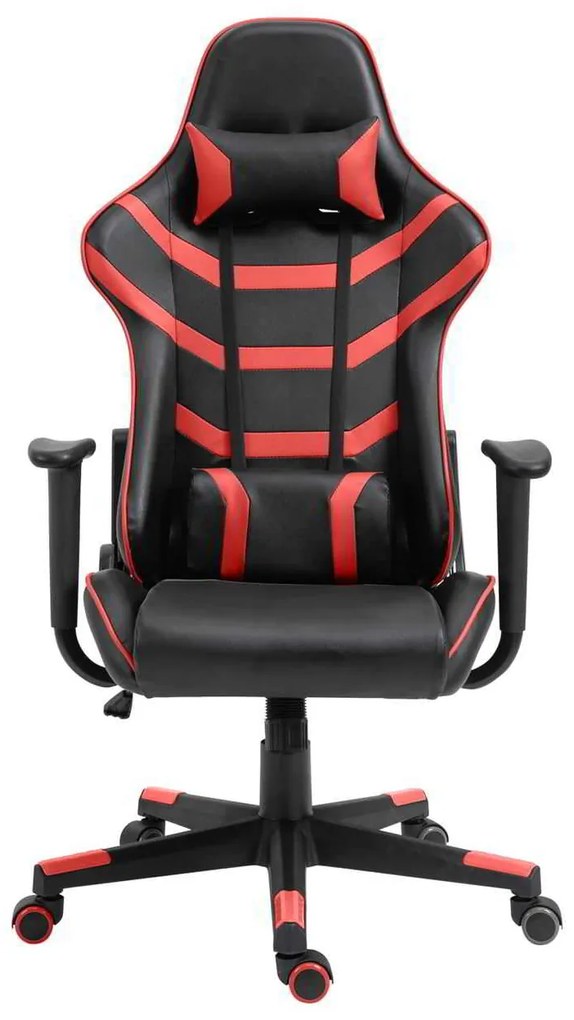 Πολυθρόνα Γραφείου Gaming BF9050 Pvc Μαύρο/Κόκκινο