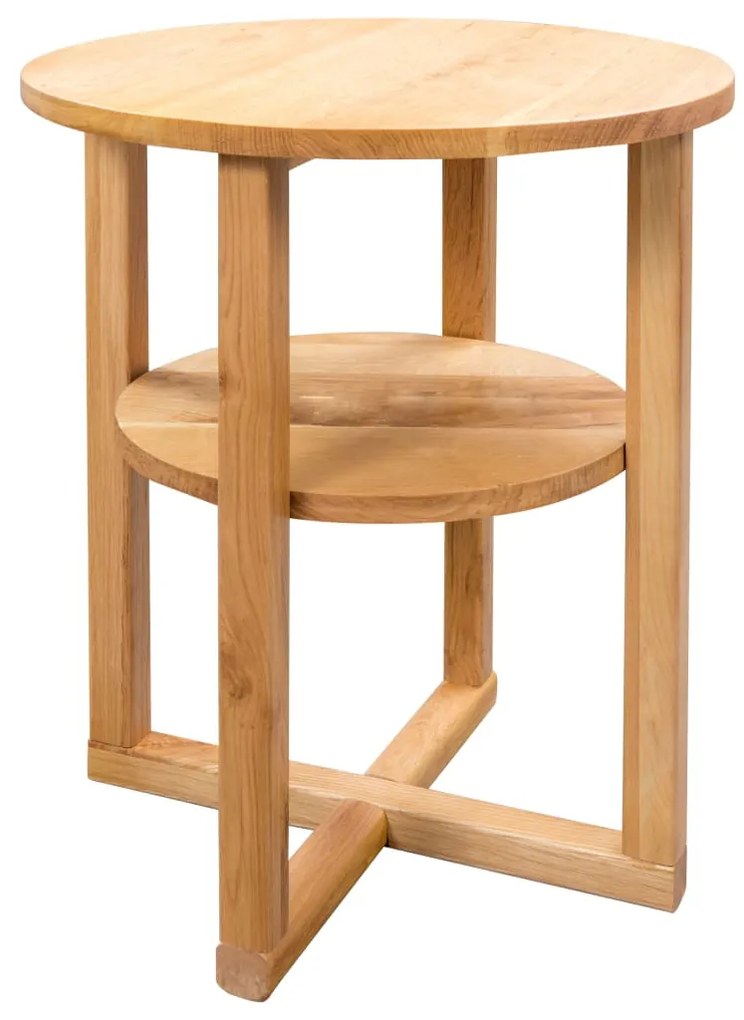 vidaXL Τραπεζάκι Βοηθητικό 40 x 50 εκ. από Μασίφ Ξύλο Δρυός