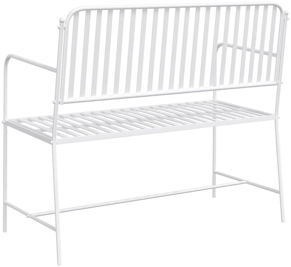 vidaXL Πάγκος Λευκό Μέταλλο 103.5 x 51.5 x 90 εκ. Ανθεκτικός