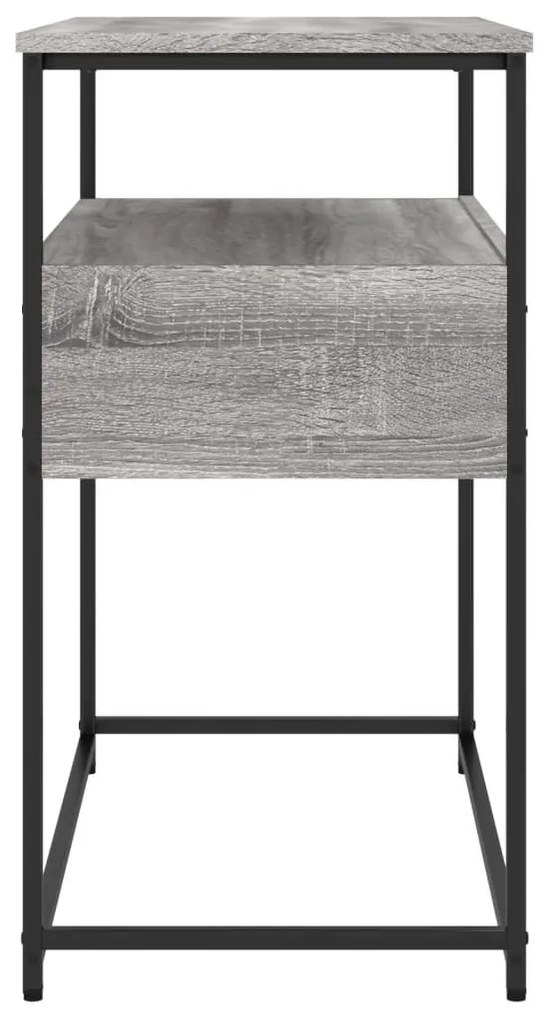 Τραπέζι Κονσόλα Γκρι Sonoma 75x40x75 εκ. Επεξεργασμένο Ξύλο - Γκρι