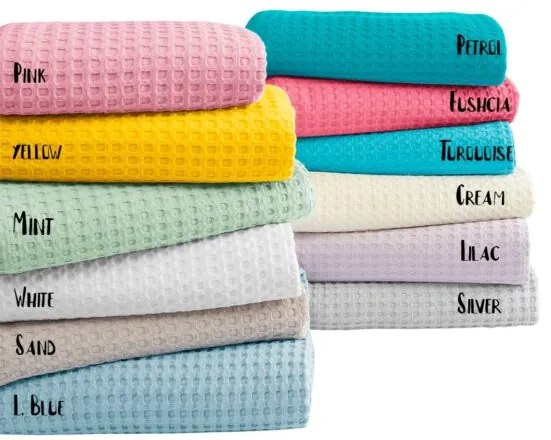 Beauty Home Πικέ υπέρδιπλη waffle Art 1990 White 230x240 Λευκό