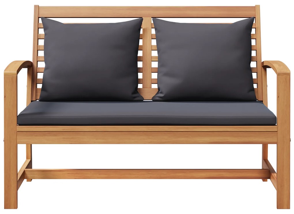 vidaXL Σετ Καναπέ Κήπου 2 pcs Καστανό Μασίφ ξύλο teak