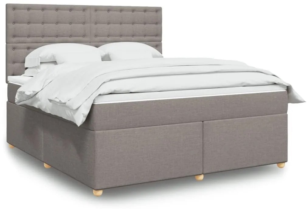 ΚΡΕΒΑΤΙ BOXSPRING ΜΕ ΣΤΡΩΜΑ TAUPE 180X200 ΕΚ. ΥΦΑΣΜΑΤΙΝΟ 3293677