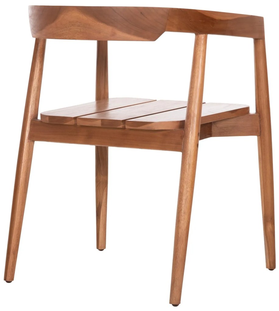 Πολυθρόνα Τραπεζαρίας ADONIS Ξύλο Teak Φυσικό 53x54x73Yεκ. 53x54x73 εκ.