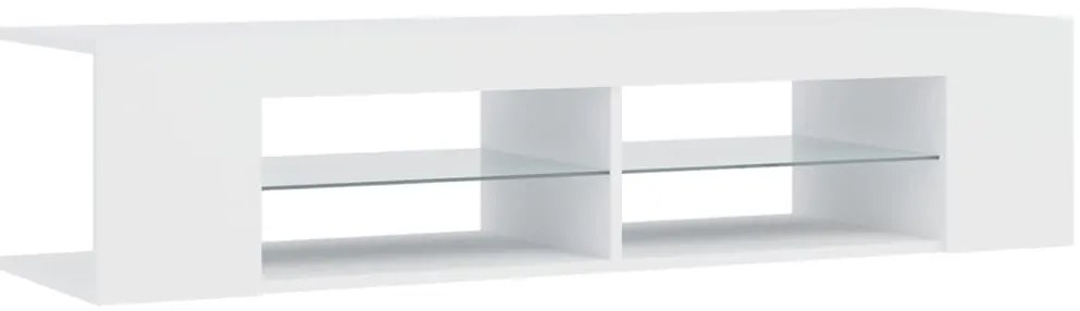 vidaXL Έπιπλο Τηλεόρασης με LED Λευκό 135x39x30 εκ.