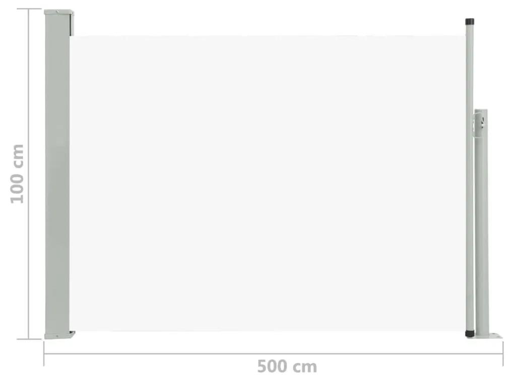 Σκίαστρο Πλαϊνό Συρόμενο Βεράντας Κρεμ 100 x 500 εκ. - Κρεμ