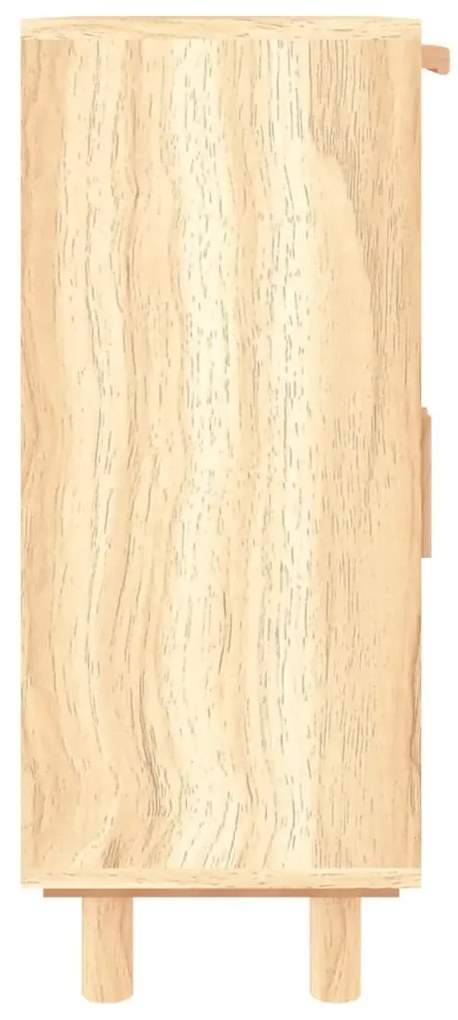 vidaXL Συρταριέρα Καφέ 60x30x75 εκ. Μασίφ Πεύκο &amp; Φυσικό Ρατάν