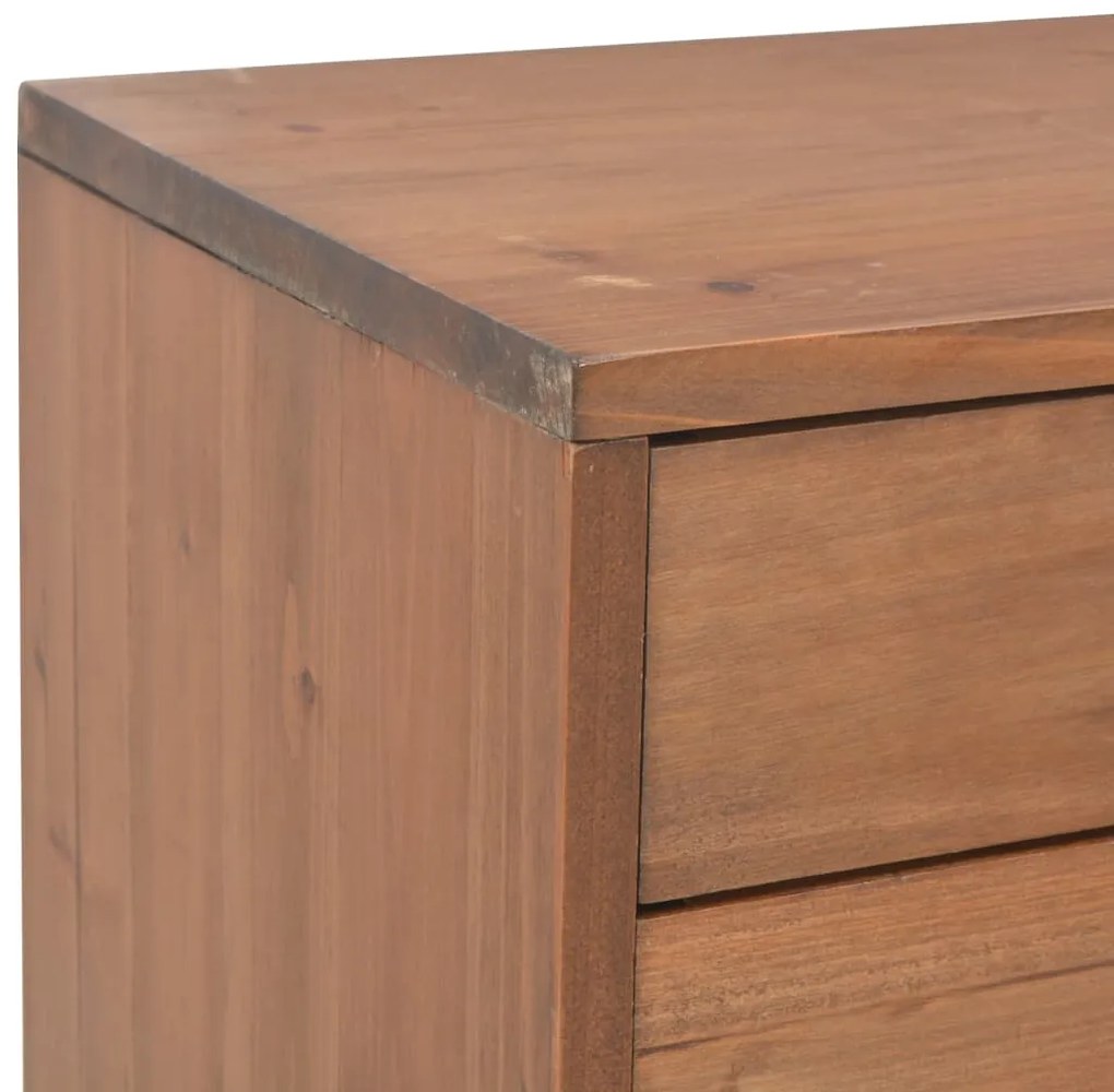 vidaXL Έπιπλο Τηλεόρασης με 4 Συρτάρια 120x30x40 εκ. Μασίφ Ξύλο Ελάτης