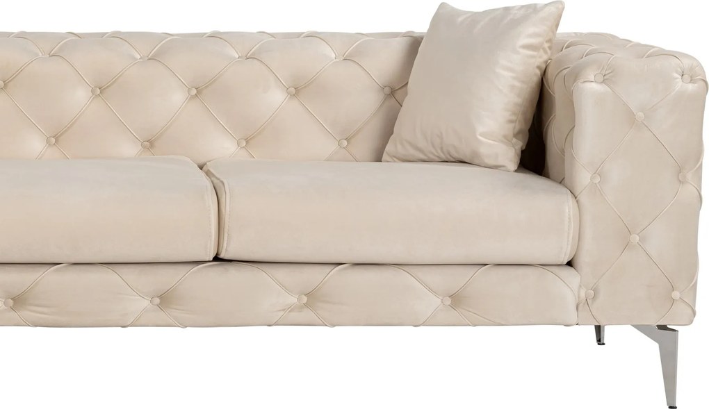 Corner Sofa Como Eco Left - Beige Beige