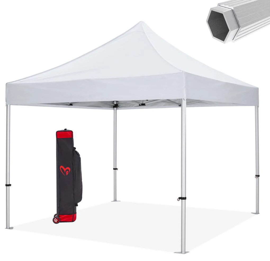 GAZEBO MATTHEW-AL HM6313 ΠΤΥΣΣΟΜ.-ΕΠΑΓΓΕΛΜΑΤΙΚΗ ΧΡΗΣΗ-ΣΚΕΛΕΤΟΣ ΑΛΟΥΜ.ΑΣΗΜΙ-ΛΕΥΚΟ ΥΦΑΣΜΑ 3x3x3,43Yμ