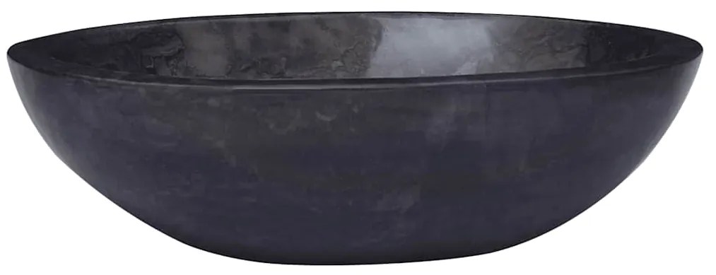 vidaXL Νιπτήρας Μαύρος 53 x 40 x 15 εκ. Μαρμάρινος