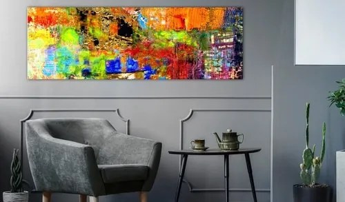 Πίνακας - Colourful Abstraction (1 Part) Narrow - 120x40