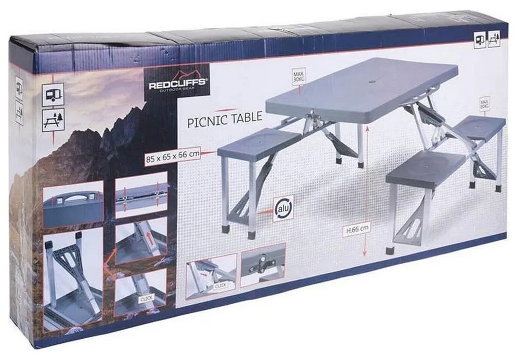 Σετ Τραπέζι με Καρέκλες Redcliffs 85,5 x 65 x 66 cm