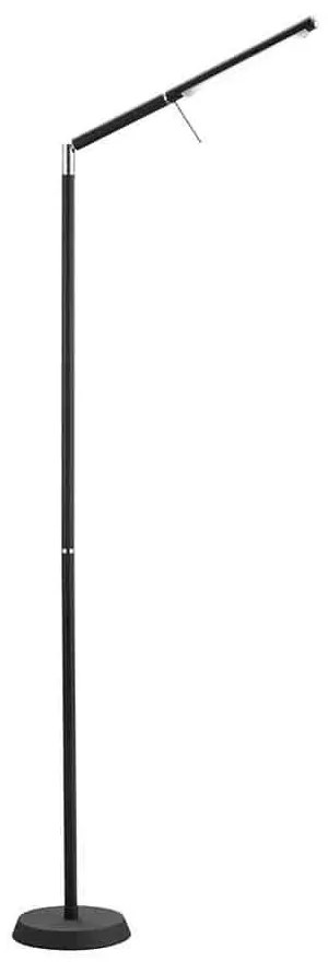 Φωτιστικό Δαπέδου Led Filigran 560Lm 18x162cm Black Mat-White 420490132 Trio Lighting Metal, Glass