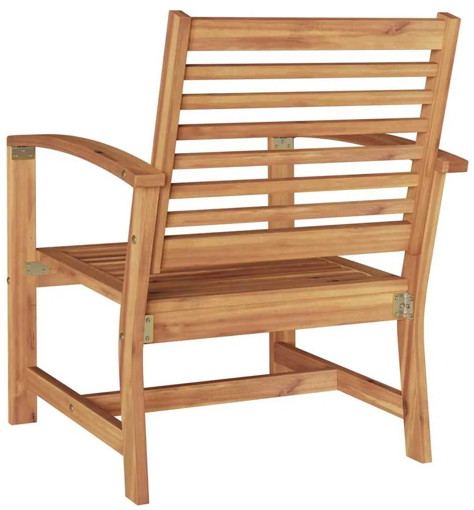 vidaXL Καρέκλα 2 pcs Καφέ 65 x 60 x 76,5 εκ Στερεό Ξύλο Τίκ