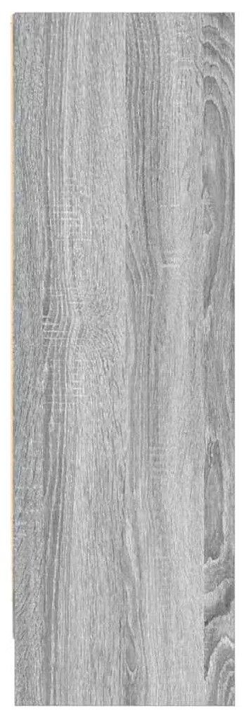 vidaXL Βιβλιοθήκη Γκρι Sonoma 80x24x76 εκ. από Επεξεργασμένο Ξύλο