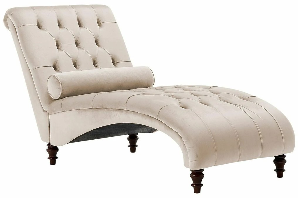 Ανάκλινδρο Berwyn 678, Beige, Καφέ, 72x87cm, Πόδια: Ξύλο,Καουτσούκ