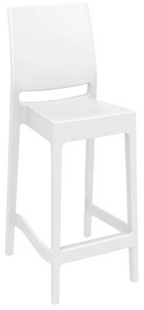 Σκαμπό Μπαρ Maya 65 White 20-0387 44Χ50Χ98cm Siesta Polypropylene