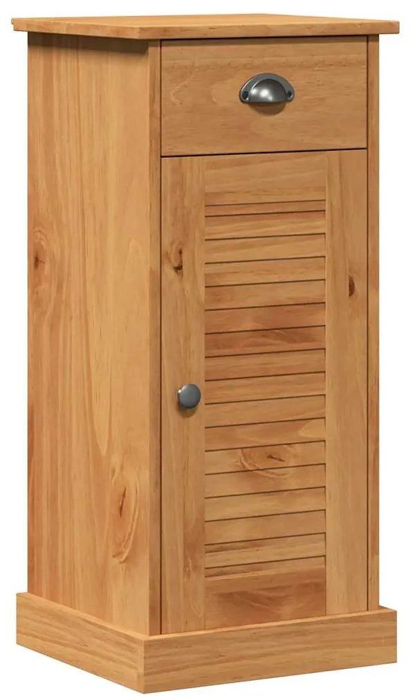 vidaXL Ντουλάπα Μπάνιου καφέ μελί 37.5 x 34 x 80 εκ Μασίφ ξύλο πεύκου