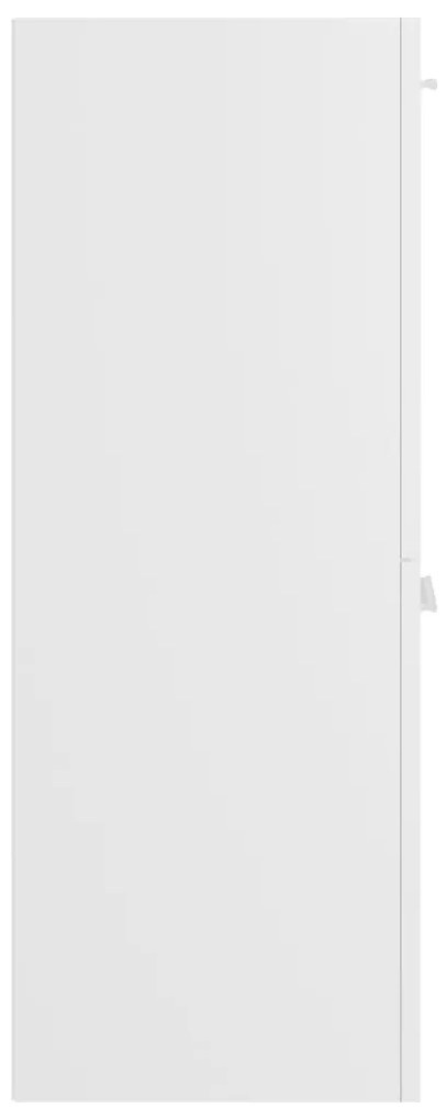 vidaXL Ντουλάπι Μπάνιου Λευκό 30 x 30 x 80 εκ. από Μοριοσανίδα