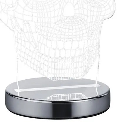 Φωτιστικό Επιτραπέζιο Reality Lighting -RL SKULL R52461106 Χρώμιο (Chrome) 3000+4000+6500K