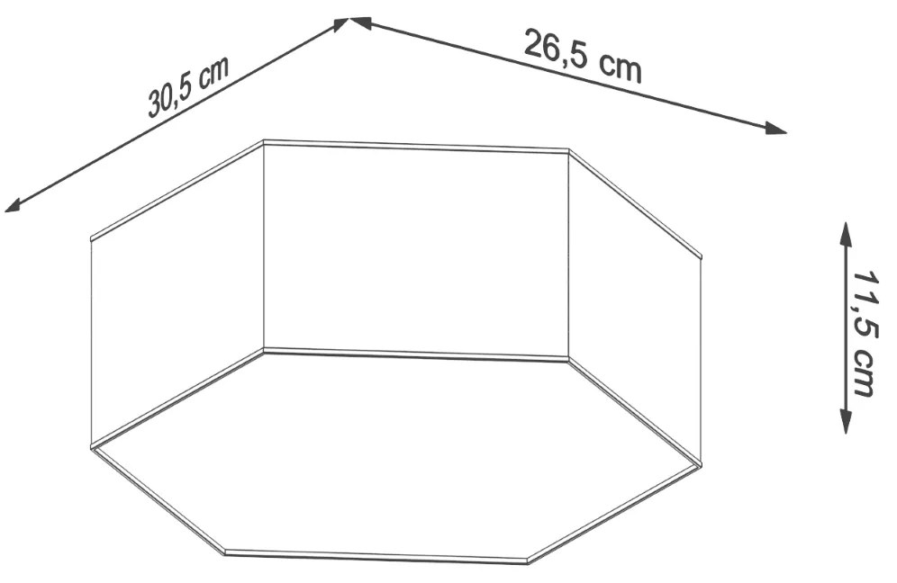 Sollux Φωτιστικό οροφής Sunde 2,PVC,2xE27/60w