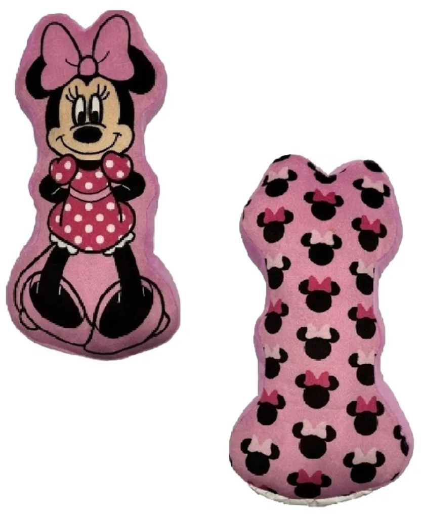 Διακοσμητικό Μαξιλάρι Βελουτέ 2 Όψεων (18x33) Dimcol 3D Minnie 78