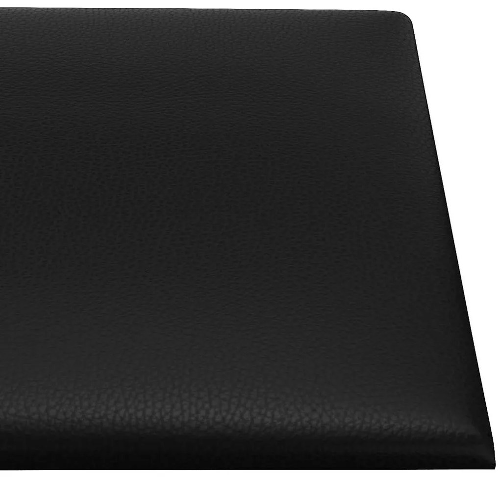 vidaXL Πάνελ Τοίχου 12 τεμ. Μαύρα 90 x 15 εκ. 1,62 μ² Συνθετικό Δέρμα