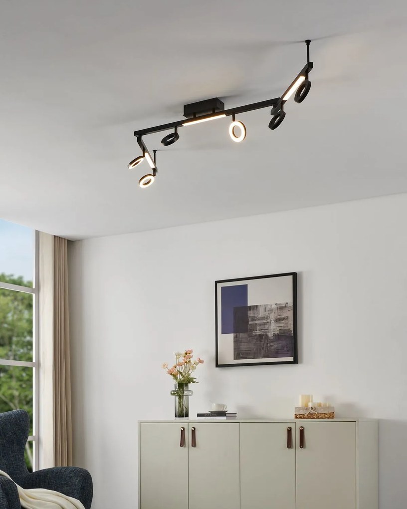 Φωτιστικό Σποτ Eglo 900839 CARDILLIO 1 Μαύρο Ματ (Black Mat) 3000K