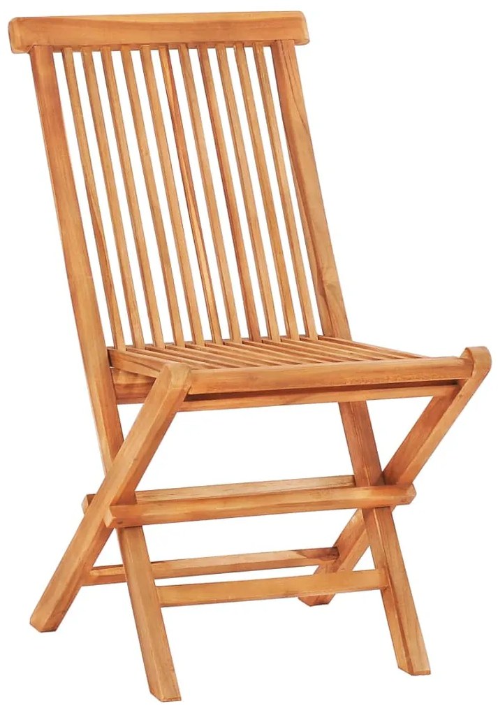 vidaXL Σετ Mπιστρό 3 τεμ. Μασίφ Ξύλο Teak με Ανοιχτ. Πράσινα Μαξιλάρια