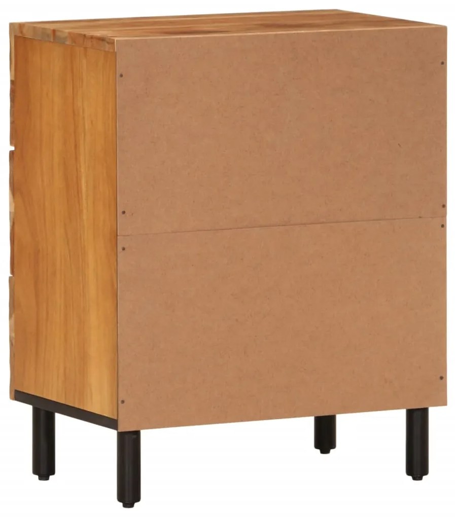 vidaXL Κομοδίνο 50 x 33 x 60 εκ. από Μασίφ Ξύλο Ακακίας