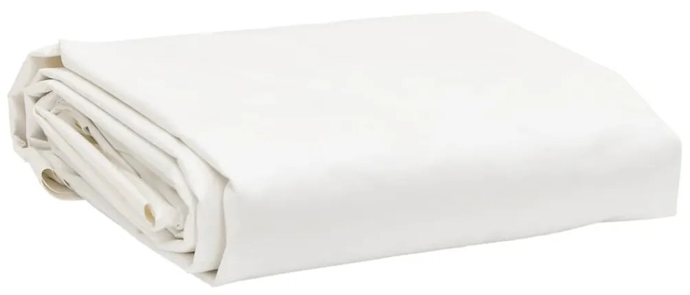 vidaXL Μουσαμάς Λευκός 1,5 x 2 μ. 650 γρ./μ²