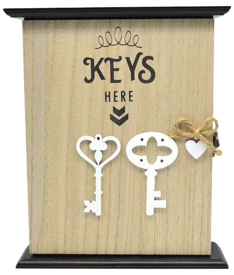 Κλειθοδήκη Ξύλινη Keys Here 833498 20x6x24cm Natural-Black Ankor Ξύλο