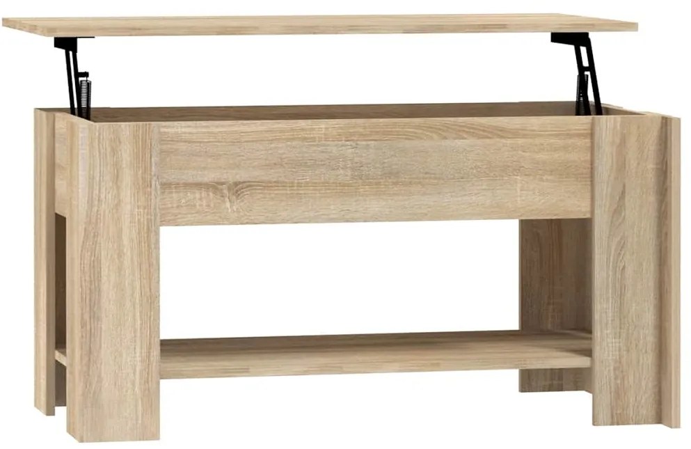vidaXL Τραπεζάκι Σαλονιού Sonoma Δρυς 101x49x52 εκ. Επεξεργασμένο Ξύλο
