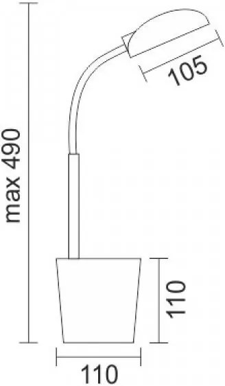 Φωτιστικό γραφείου Flowerpot LED-Leuko