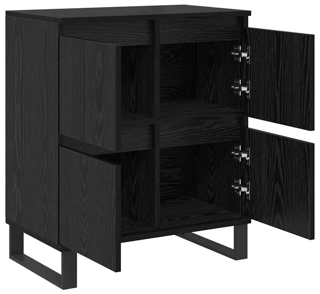 vidaXL Πλαϊνό γραφείο Μαύρο 60 x 35 x 70 cm Επεξεργασμένο ξύλο