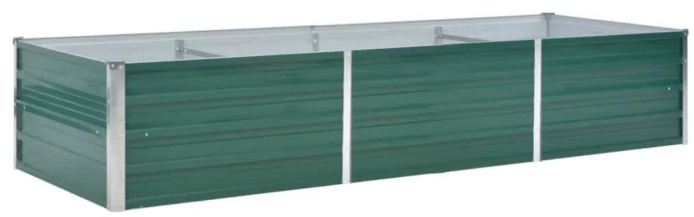 vidaXL Ζαρντινιέρα Υπερυψωμένη Γκρι 240x80x45 εκ. Γαλβανισμ. Χάλυβας